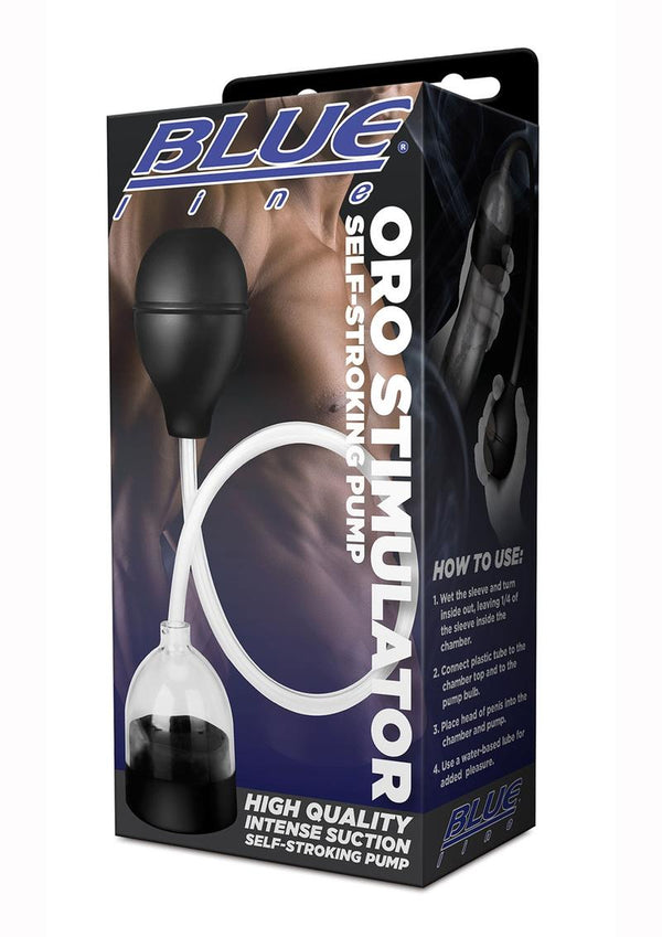 Blue Line C&B Gear Oro Stimulator Self-Stroking Pump - Black