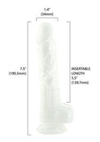 Addiction Pearl Dong 7.5in - White