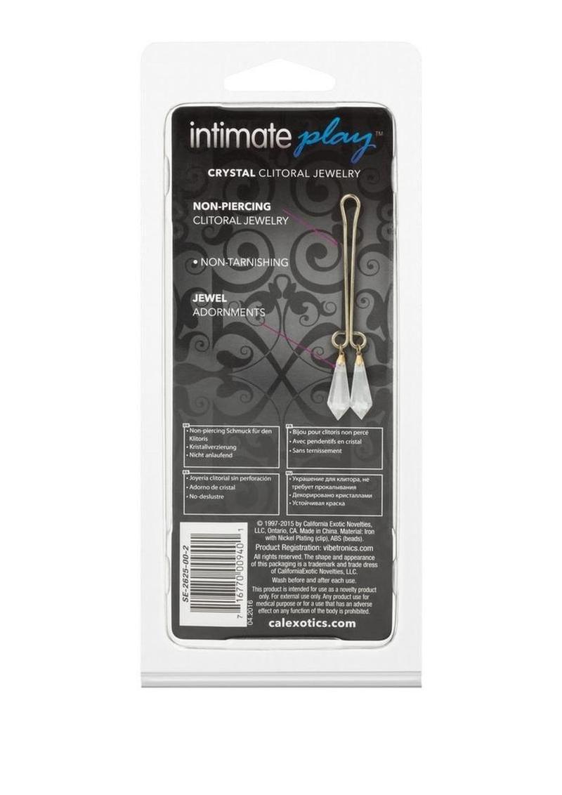 Intimate Play Non-Piercing Beaded Clitoral Jewelry - Clear