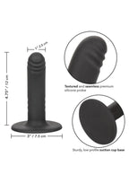 Boundless Silicone Ridged Probe 4.75in - Black