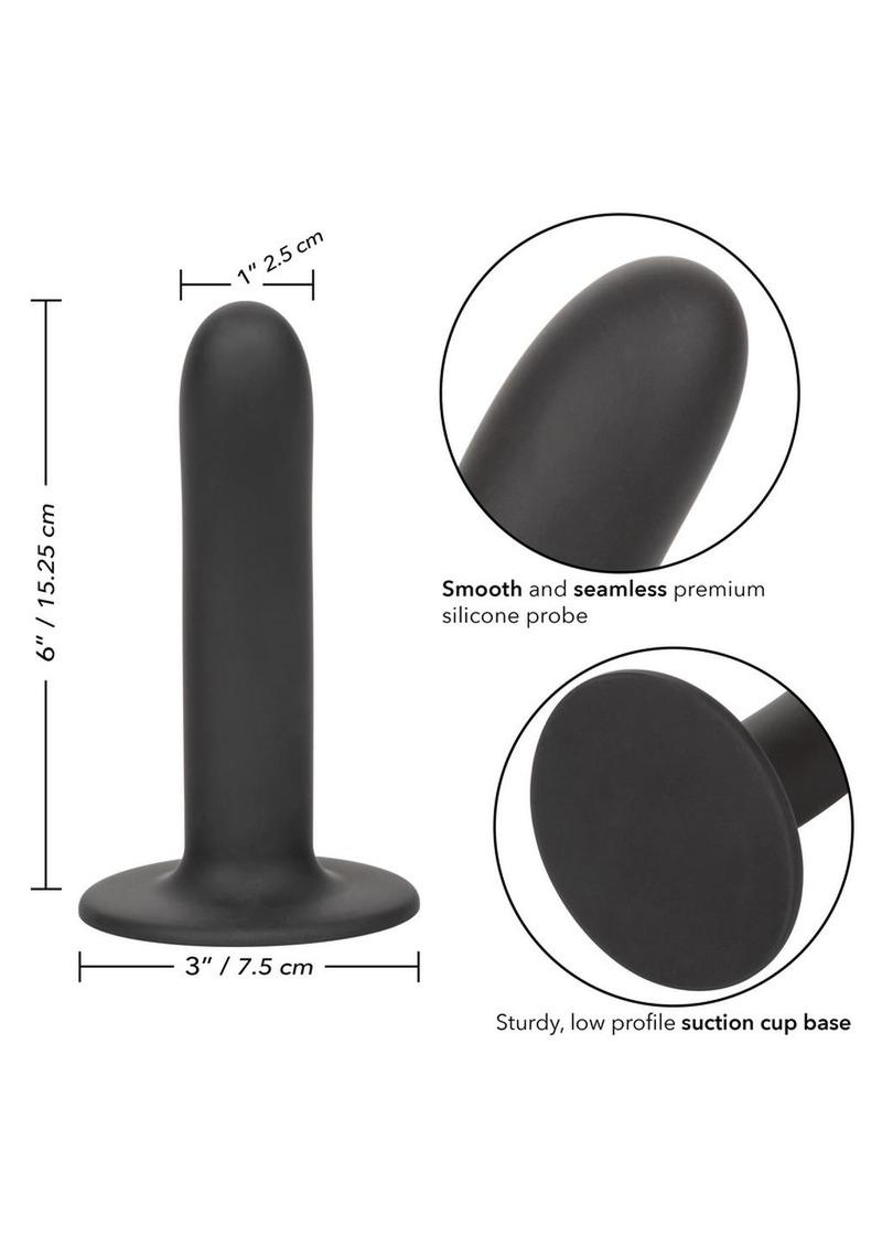 Boundless Silicone Smooth Probe 6in - Black