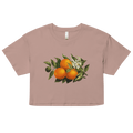 Orange Branch Crop Top