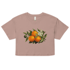 Orange Branch Crop Top