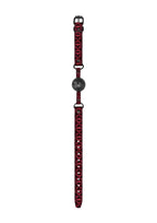 Ouch! Luxury Breathable Luxury Ball Gag - Burgundy