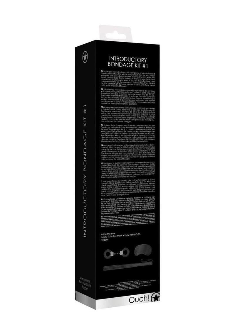Ouch! Kits Introductory Bondage Kit #1 (3 piece kit) - Black