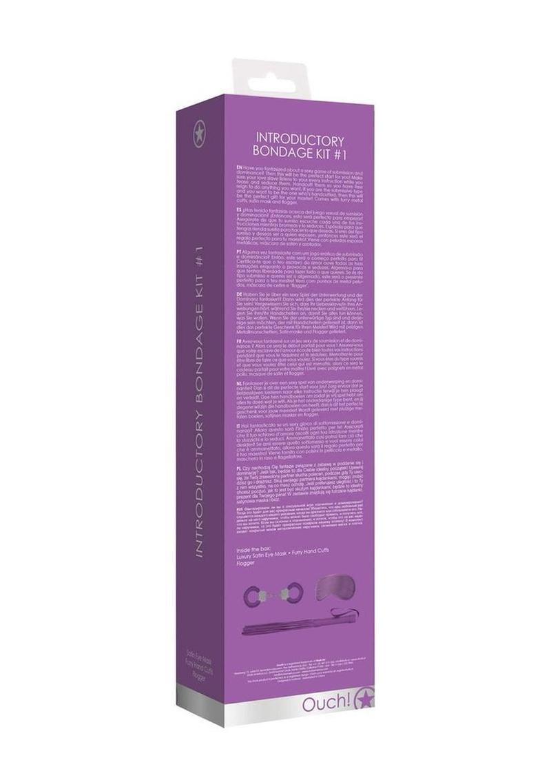 Ouch! Kits Introductory Bondage Kit #1 (3 piece kit) - Purple
