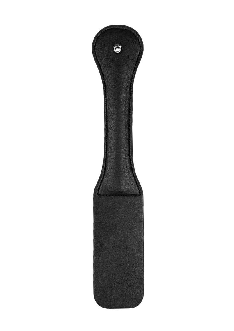 Ouch! Leather Paddle "Slut" - Black