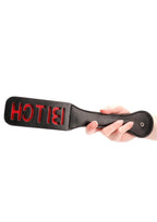 Ouch! Leather Paddle "Bitch" - Black