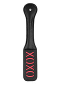 Ouch! Leather Paddle "XOXO" - Black