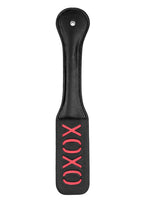 Ouch! Leather Paddle "XOXO" - Black