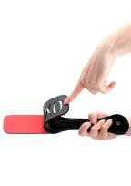 Ouch! Leather Paddle "XOXO" - Black