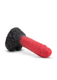 The Realm Lycan Silicone Lock On Werewolf Dildo - Red/Black