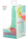 Addiction Cocktails Vibrating Silicone Dildo 5.5in - Mint Mojito