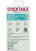 Addiction Cocktails Vibrating Silicone Dildo 5.5in - Peach Bellini