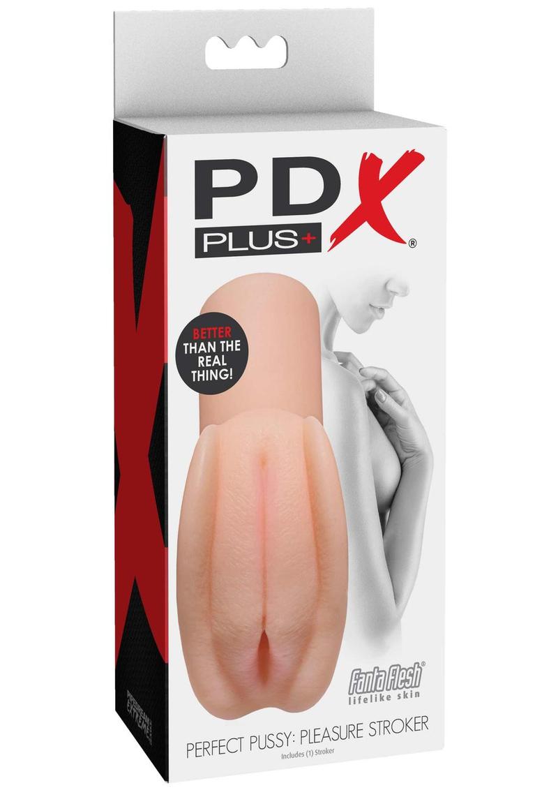 PDX Plus Perfect Pleasure Stroker - Pussy - Vanilla