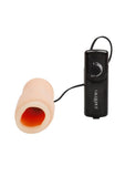 Optimum Series Vibrating Oro Simulator Masturbator with Wired Remote Control - Vanilla