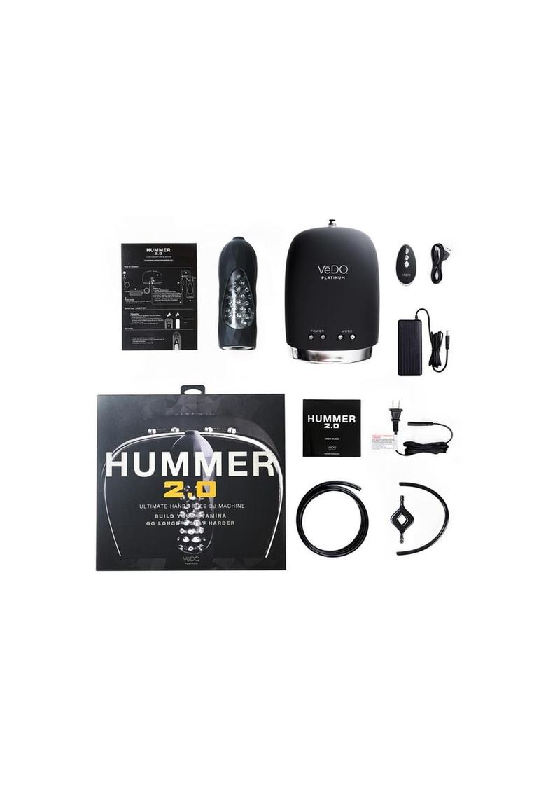 VeDO Savvy The Hummer 2.0 BJ Machine Rechargeable Masturbator with Remote Control - Black