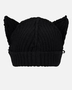 LOVERBOY BY CHARLES JEFFREY CHUNKY EARS BEANIE in BLACK / ECRU