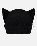 LOVERBOY BY CHARLES JEFFREY CHUNKY EARS BEANIE in BLACK / ECRU