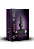Petite Sensations Bubbles Silicone Vibrating Anal Plug - Black