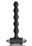 Petite Sensations Pearls Silicone Vibrating Anal Beads - Black