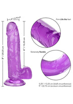 Size Queen Dildo - 6in - Purple