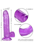 Size Queen Dildo - 6in - Purple