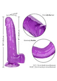 Size Queen Dildo - 8in - Purple