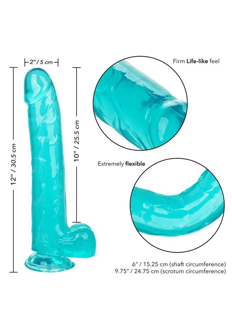 Size Queen Dildo - 10in - Blue