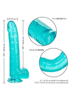 Size Queen Dildo - 10in - Blue