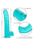Size Queen Dildo - 10in - Blue