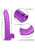 Size Queen Dildo - 10in - Purple
