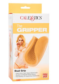 The Gripper Dual Grip Masturbator - Dual Ended - Orange