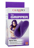 The Gripper Spiral Grip Masturbator - Dual Ended - Purple