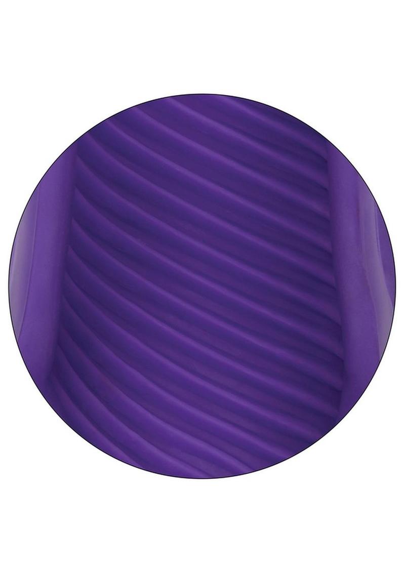 The Gripper Spiral Grip Masturbator - Dual Ended - Purple