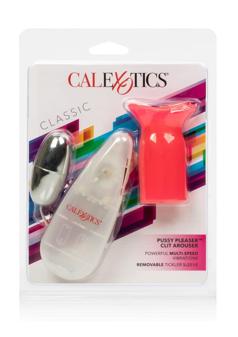 Classic Pussy Pleaser Clit Arouser with Bullet and Wired Remote Control - Pink