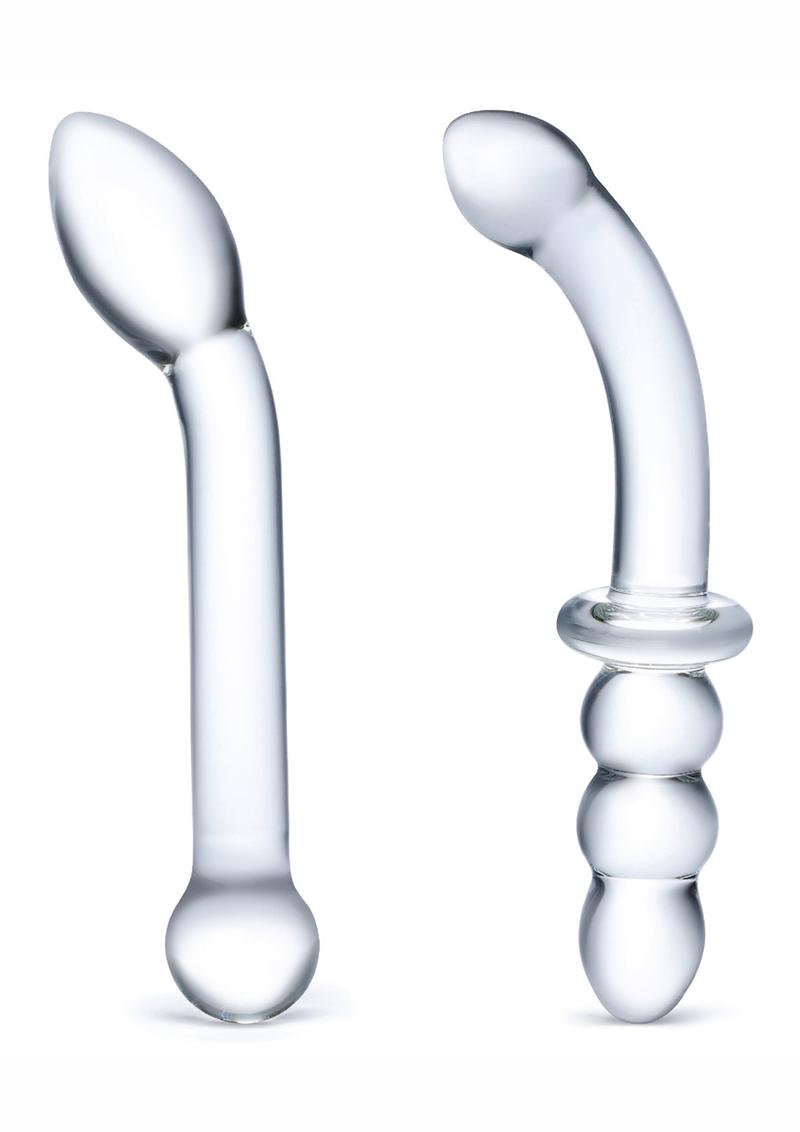 Gläs P-Spot Pleasure Dildo Set (2 Piece)