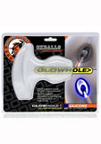 Glowhole 1 Light Up Hollow Butt Plug - Small - Cool Ice