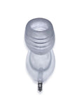 Glowhole 1 Light Up Hollow Butt Plug - Small - Cool Ice