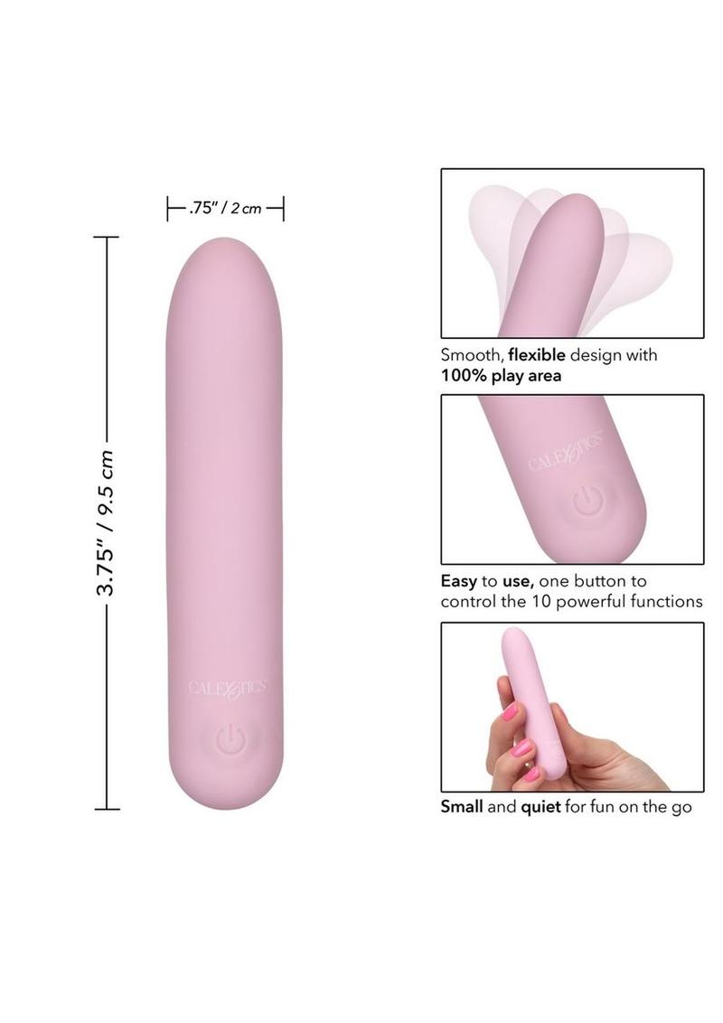 Slay #CharmMe Silicone Rechargeable Mini Vibrator - Pink