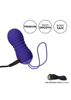 Slay #Thrustme Silicone Rechargeable Thrusting Rotating Egg Vibrator with Remote Control - Purple