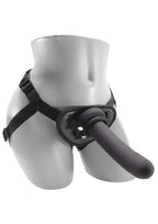 VeDO Strapped Silicone Rechargeable Vibrating Strap On with Remote Control - Just Black