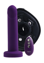 VeDO Strapped Silicone Rechargeable Vibrating Strap-On with Remote Control - Deep Purple