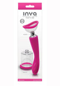 Inya Silicone Rechargeable Pump and Vibrator - Pink