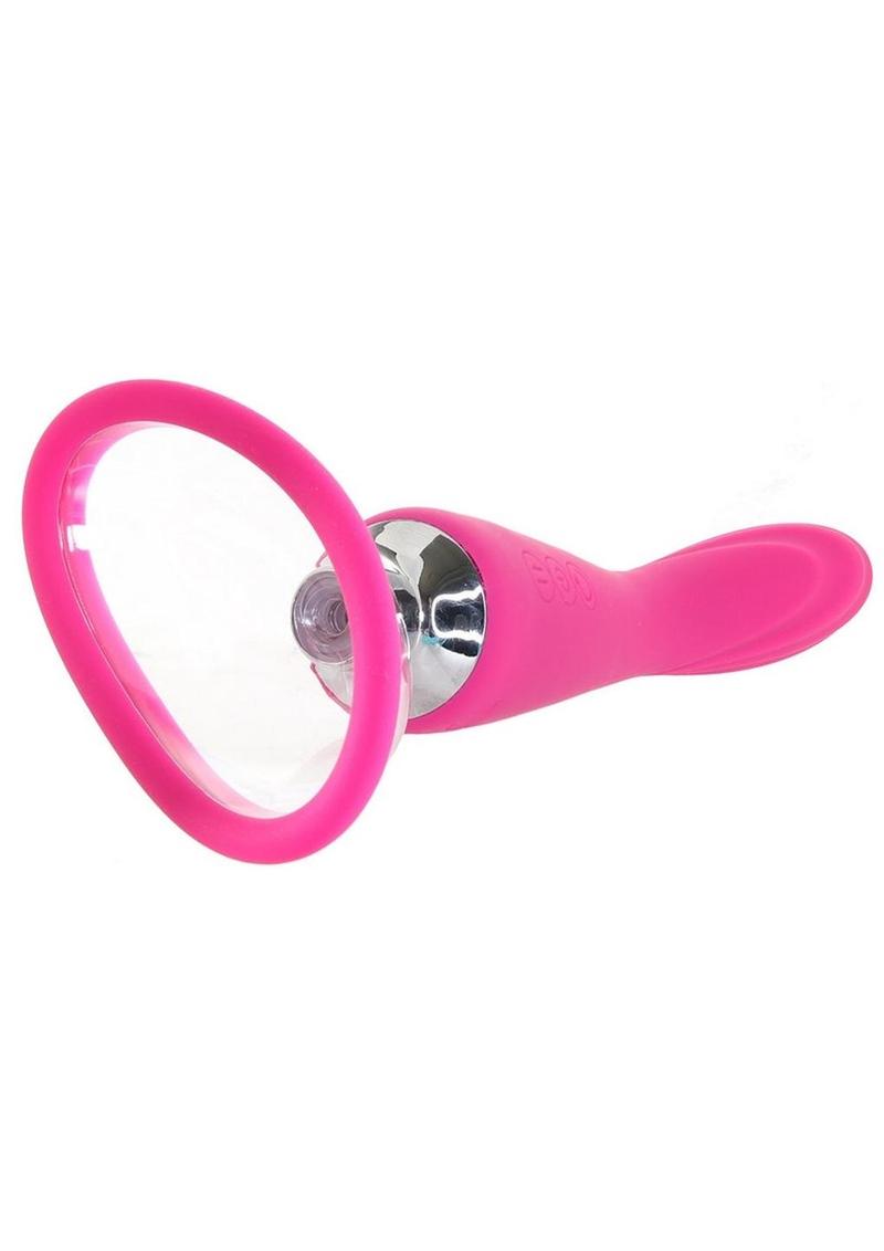 Inya Silicone Rechargeable Pump and Vibrator - Pink