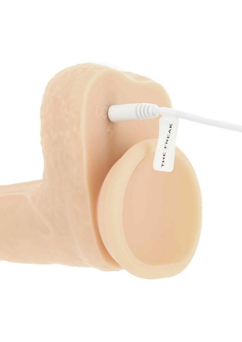 Naked Addiction Rechargeable Silicone Thrusting, Vibrating, and Rotating Dildo 7.5in - Vanilla