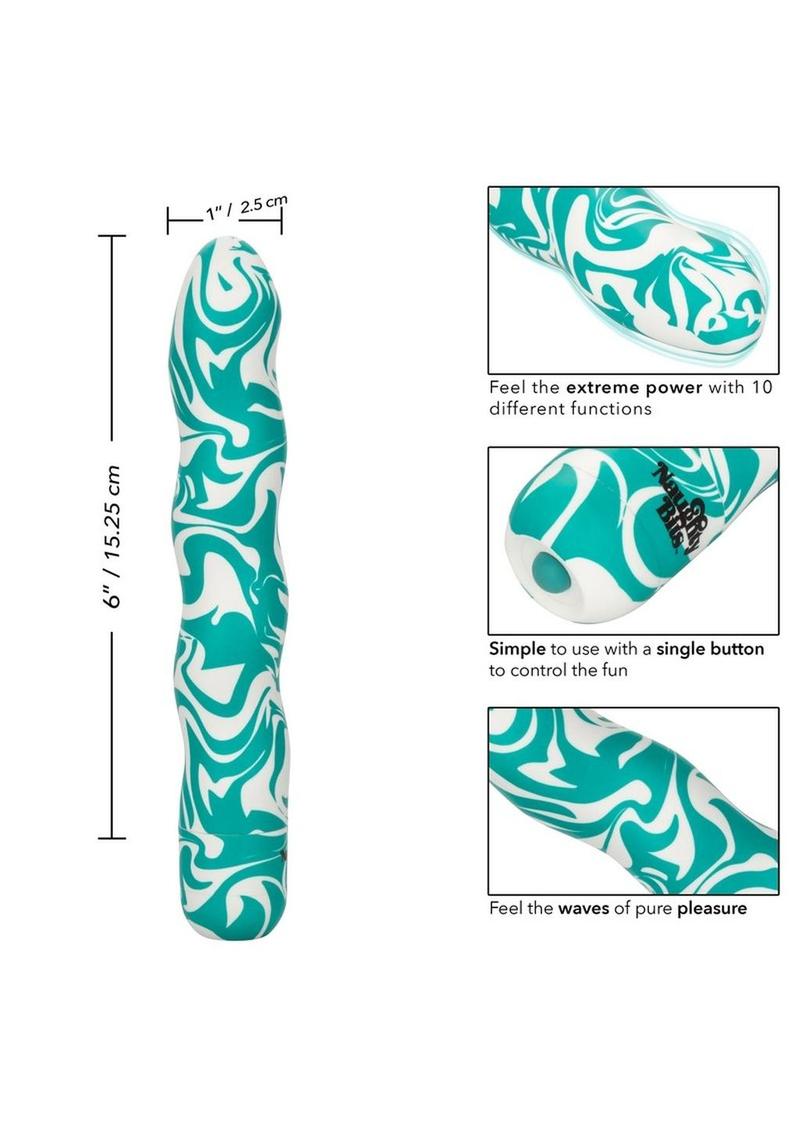 Naughty Bits Squiggle Dick Vibrator - Multicolor