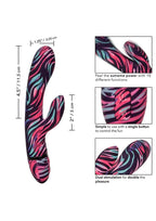 Naughty Bits Menage A Moi Silicone Rechargeable Rabbit Vibrator - Multicolor