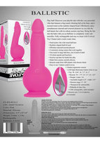 Ballistic Silicone Rechargeable Vibrator with Remote Control - Pink