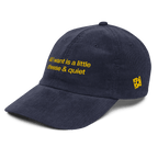 All I Want Is A Little Cheese & Quiet Embroidered Hat